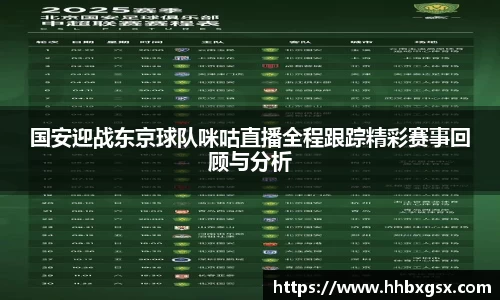 国安迎战东京球队咪咕直播全程跟踪精彩赛事回顾与分析